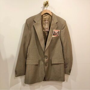 NEW Vintage Levi Strauss wool blend brown Blazer suit jacket single breasted 40L